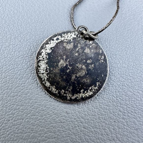 Gothic Vintage Sterling Silver “Never Stop Loving You” Necklace 925 Obsessive - Picture 5 of 6